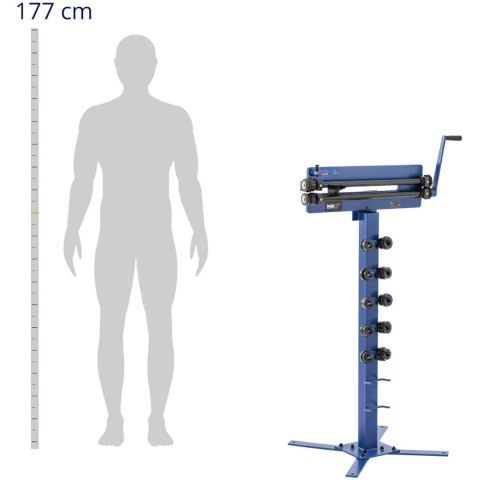 Żłobiarka ręczna do blachy ze stojakiem szer. 46 cm 1.2 mm