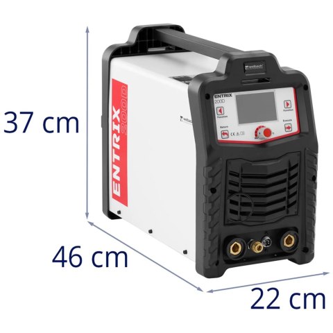 Spawarka cyfrowa do aluminium ENTRIX TIG MMA HF AC/DC Puls 200A