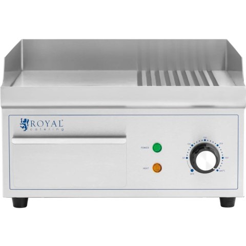 Grill elektryczny płyta grillowa gładka ryflowana 360 x 380 mm 2000 W