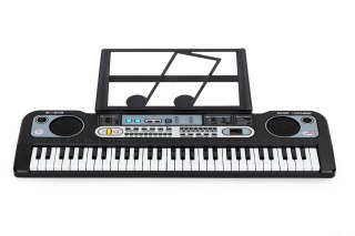 Duży keyboard pianino z mikrofonem dla dzieci + zasilacz