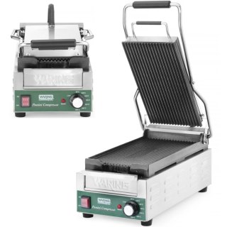 Grill kontaktowy ryflowany Panini Compresso Slimline 140 - 300 C 1800 W