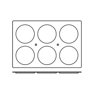 Foremki silikonowe nieprzywierające do pieczenia 6x DISC 600x400mm Hendi 676288