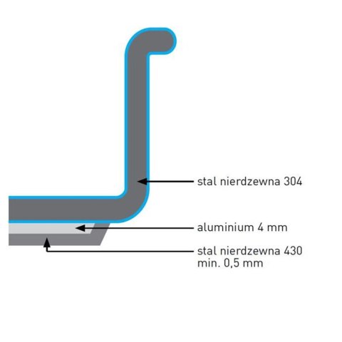 Rondel Kitchen Line bez pokrywki 1,5 l śr. 160 x 75 h - Hendi 838105