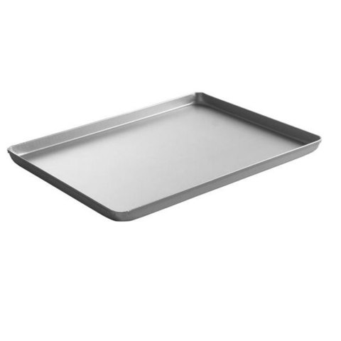 Taca cukiernicza piekarnicza ekspozycyjna z aluminium 600x400x20mm srebrna - Hendi 808511