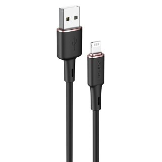 Kabel przewód do iPhone MFI USB - Lightning 2.4A 1.2m czarny