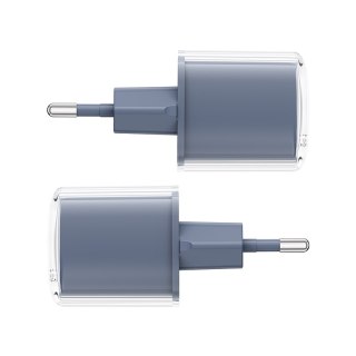 Ładowarka sieciowa z wyświetlaczem PD 30W GaN3 USB-C szara