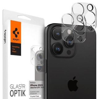 Osłona aparatu kamery na iPhone 14-15 Pro / Pro Max przezroczyste ZESTAW 2szt.