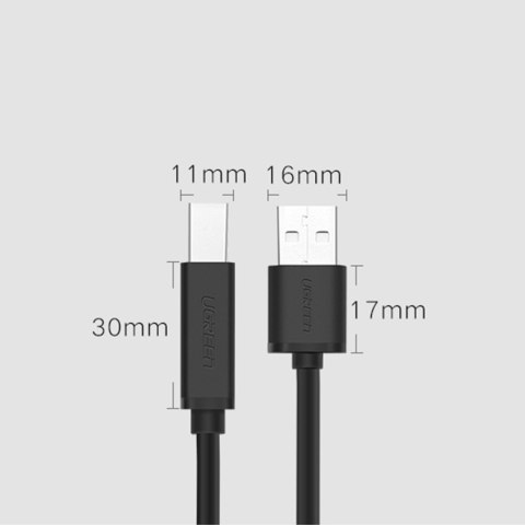 Kabel przewód do drukarki skanera USB-B - USB-A 2.0 15m czarny