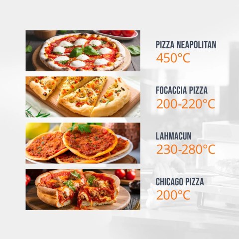 Piec do pizzy podwójny z szamotem na 16 pizz śr. 33 cm 400 V 16800 W