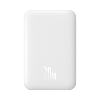 Powerbank 6000mAh Magnetic Mini Air 20W z kablem USB-C - biały
