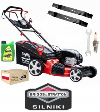 Kosiarka Spalinowa Silnik Briggs & Stratton 51cm 161cc Napęd czarna