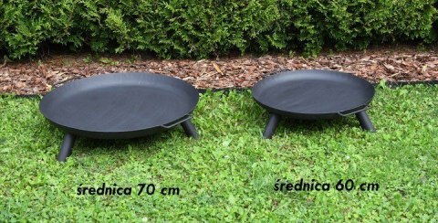 PALENISKO OGRODOWE STALOWE NA OGNISKO - 70CM grubość blachy 2mm