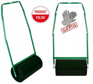 WALEC STALOWY DO TRAWY TRAWNIKA - 80CM POJEMNOŚĆ 53L + RĘKAWICZKI GRATIS
