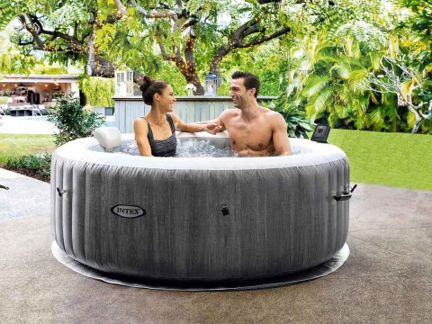 Dmuchane jacuzzi hydromasaż 4 os. 196x71 cm WIFI akcesoria premium INTEX 28440