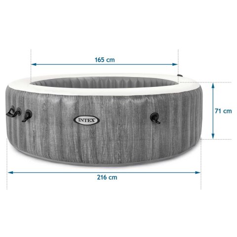 Nadmuchiwane jacuzzi hydromasaż 6 os. 216x71 cm WIFI akcesoria premium INTEX 28442