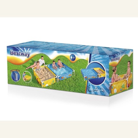Basen ogrodowy stelażowy dla dzieci z piaskownicą 213 x 112 x 30,5 cm Bestway 561CF Basen ogrodowy stelażowy dla dzieci z piaskownicą 213 x 112 x 30,5 cm Bestway 561CF
