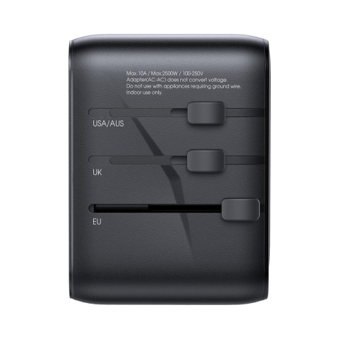 Ładowarka adapter podróżny uniwersalny 17W EU / US / UK / JP / AU / CN - czarny