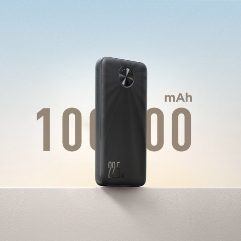 Powerbank 10000mAh USB-C USB-A 22.5W SCP QC PD - czarny