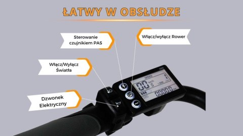 ROWER ELEKTRYCZNY Niebieski 28 TREKKINGOWY ZE WSPOMAGANIEM 60-70km Shimano