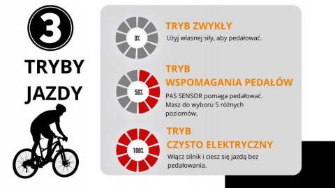 ROWER ELEKTRYCZNY Niebieski 28 TREKKINGOWY ZE WSPOMAGANIEM 60-70km Shimano