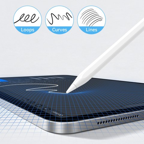 Rysik stylus aktywny do Apple iPad Pro Air Mini 130mAh USB-C - biały