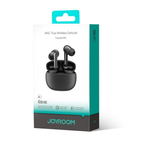 Słuchawki bezprzewodowe douszne TWS Bluetooth 5.4 ANC ENC - czarne