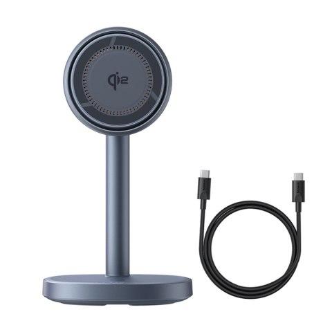 2w1 Ładowarka indukcyjna Orbit 2 Pro MagSafe Qi2 20W z chłodzeniem - szara