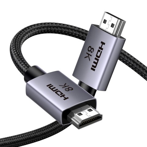 Kabel przewód HDMI 2.1 8K certyfikowany 5 m - szary