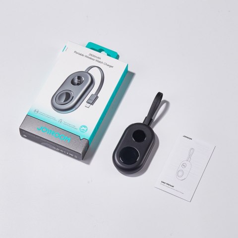 Powerbank 2500mAh z ładowarką Apple Watch 3W i kablem USB-C - czarny Powerbank 2500mAh z ładowarką Apple Watch 3W i kablem USB-C - czarny