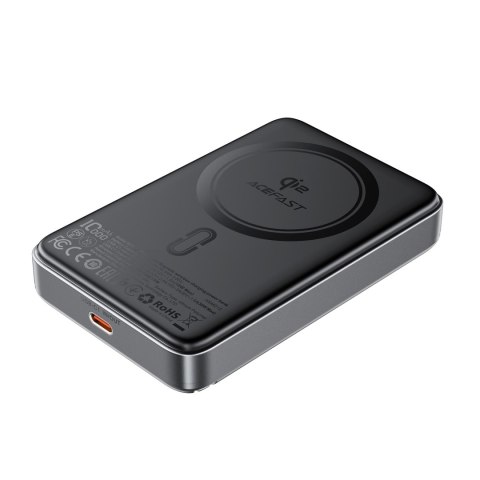 Powerbank magnetyczny 10000mAh 30W Qi2 z MagSafe - czarny
