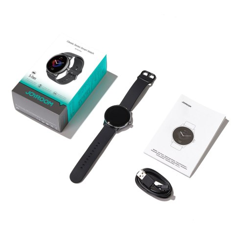 Smartwatch Classis Series JR-FC1 z funkcją odbierania połączeń IP68 - ciemnoszary Smartwatch Classis Series JR-FC1 z funkcją odbierania połączeń IP68 - ciemnoszary