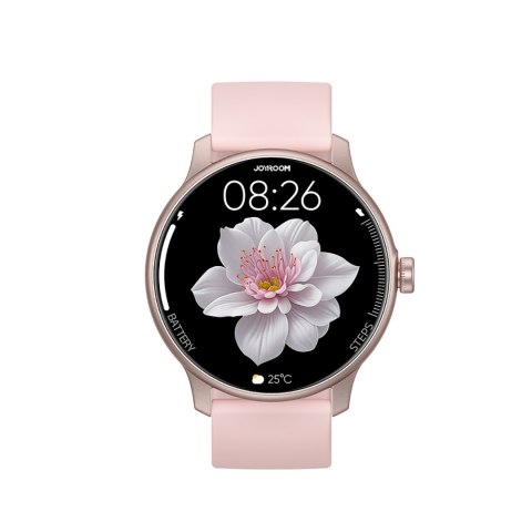 Smartwatch Classis Series JR-FC1 z funkcją odbierania połączeń IP68 - różowy