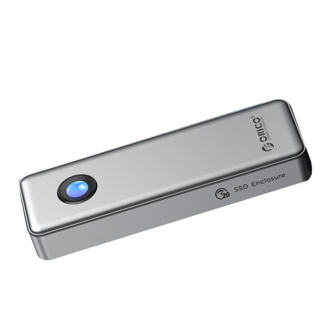Kieszeń obudowa na dysk OUM2-G20 M.2 NVME USB-C 20Gb/s - srebrna Kieszeń obudowa na dysk OUM2-G20 M.2 NVME USB-C 20Gb/s - srebrna