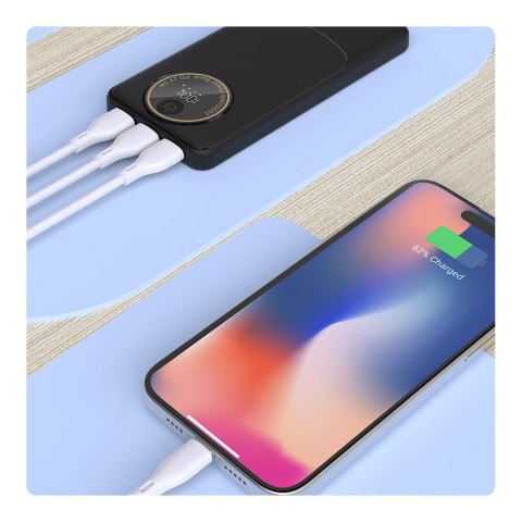 Powerbank K12Pro 20000mAh 22.5W PD USB-A USB-C - czarny Powerbank K12Pro 20000mAh 22.5W PD USB-A USB-C - czarny