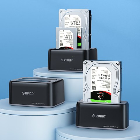 Stacja dokująca 6829C3 na 2 dyski 2.5'' / 3.5'' SATA HDD / SSD - czarna Stacja dokująca 6829C3 na 2 dyski 2.5'' / 3.5'' SATA HDD / SSD - czarna