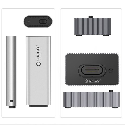 Stacja dokująca IT18C3 na dysk M.2 NVMe / SATA - szara Stacja dokująca IT18C3 na dysk M.2 NVMe / SATA - szara