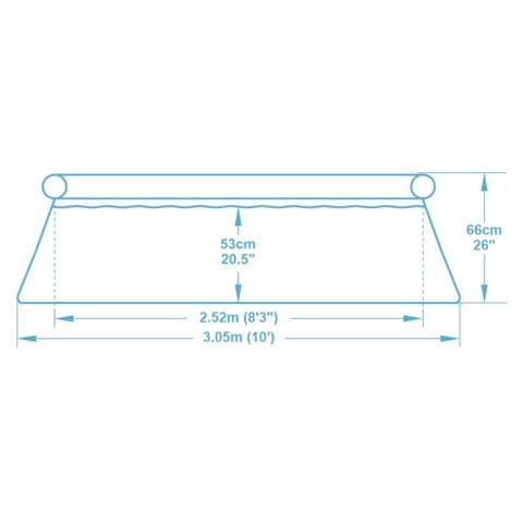 Basen ogrodowy rozporowy 305 x 66 cm Bestway 57456 Basen ogrodowy rozporowy 305 x 66 cm Bestway 57456
