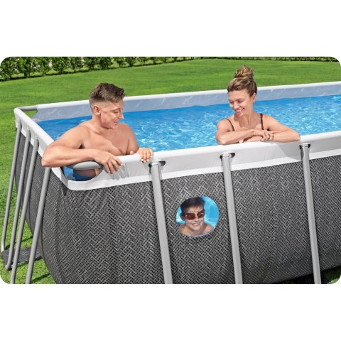 Basen ogrodowy stelażowy 488 x 244 x 122 cm 10w1 Bestway 561MB
