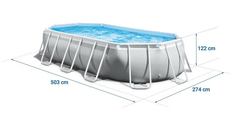 Basen stelażowy 503x274x122cm 12w1 INTEX 26796 Basen stelażowy 503x274x122cm 12w1 INTEX 26796