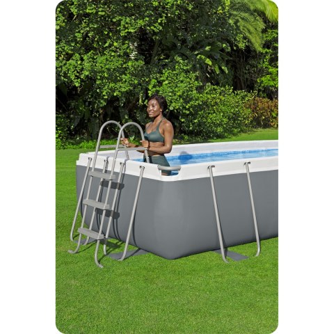 Basen ogrodowy stelażowy 404 x 201 x 100 cm 18w1 Bestway 56442