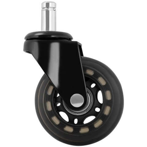 Koła kółka do fotela biurowego gamingowego śr. 63 x 23 mm - zestaw 5 szt. Koła kółka do fotela biurowego gamingowego śr. 63 x 23 mm - zestaw 5 szt.