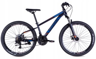 ROWER GÓRSKI MTB 26 CALI 21 BIEGÓW AMORTYZACJA HAMULCE TARCZOWE RAMA 16