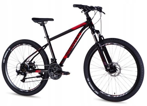 ROWER GÓRSKI MTB 26 CALI 21 BIEGÓW AMORTYZACJA HAMULCE TARCZOWE RAMA 16