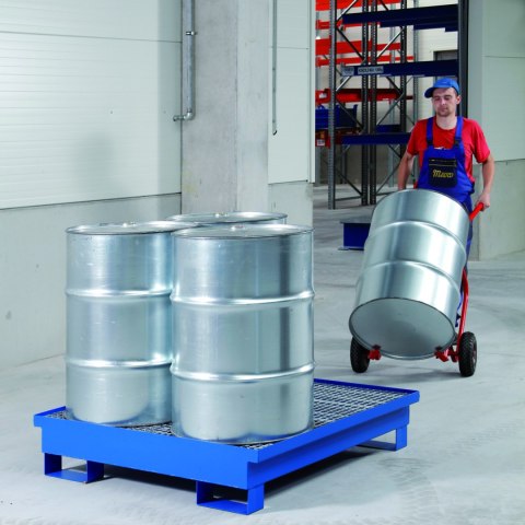 Wanna wychwytowa metalowa na 4 beczki 200L 120x120cm Wanna wychwytowa metalowa na 4 beczki 200L 120x120cm