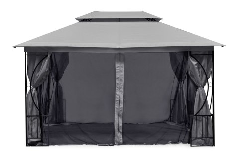 Moskitiera do pawilonu ogrodowego 3x4 m siatka z zamkami błyskawicznymi MultiGarden