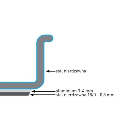 GARNEK BUDGET LINE Z POKRYWKĄ 17 L 280X280 - HENDI 832882