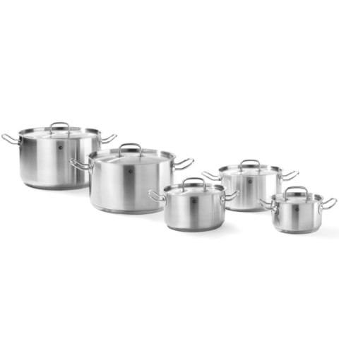 GARNEK NISKI KITCHEN LINE Z POKRYWKĄ 1,5 L ŚR. 160 X 75 H - HENDI 836002