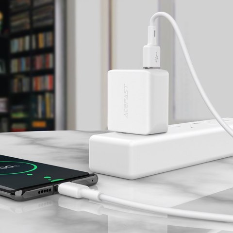 Kabel przewód USB - USB-C 3A 1.2m biały Kabel przewód USB - USB-C 3A 1.2m biały