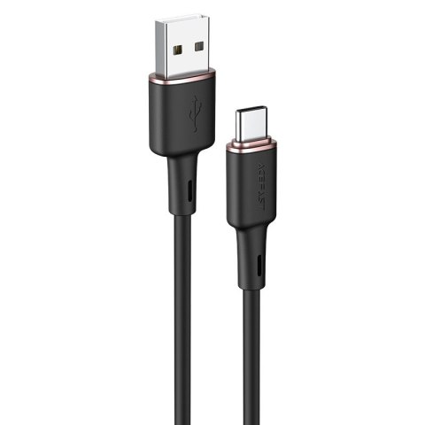 Kabel przewód USB - USB-C 3A 1.2m czarny Kabel przewód USB - USB-C 3A 1.2m czarny