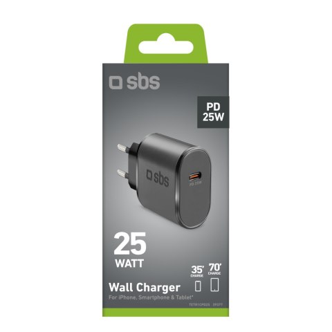 Ładowarka sieciowa Power Delivery USB-C 25W - czarna